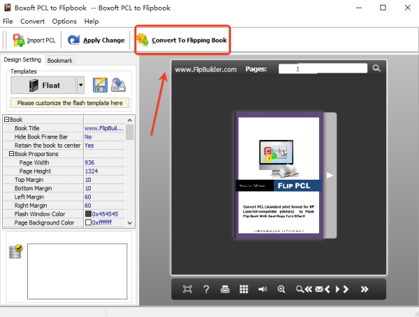Boxoft PCL to Flipbook