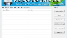 VeryPdf PDF Batch Print GUI 截图