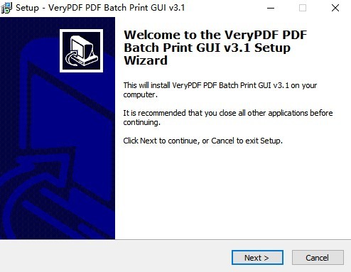 VeryPdf PDF Batch Print GUI