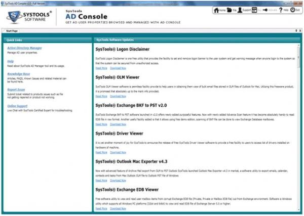 SysTools AD Console