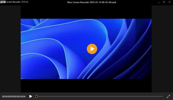 Nero Screen Recorder