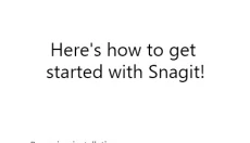snagit 截图